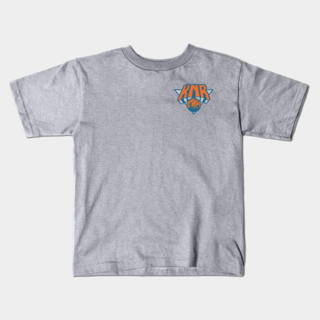 Knicks News and Rumors basic logo Kids T-Shirt by KNR